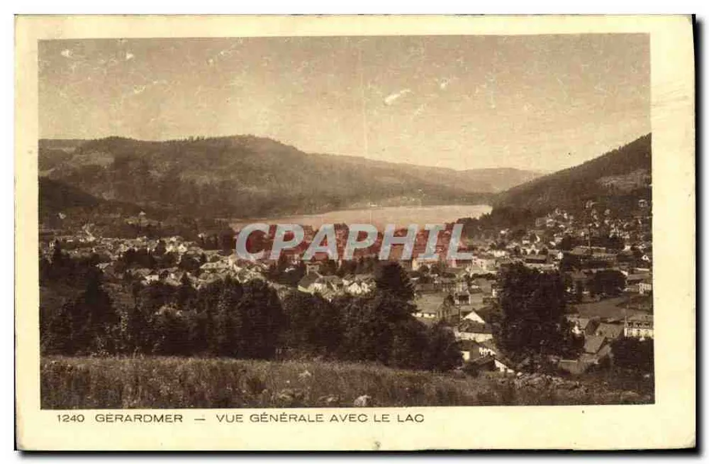 Gérardmer — Algemene uitzicht met het meer — Braun & Cie, Imp.-Edit. Winhouse-Dornach - Voorkant