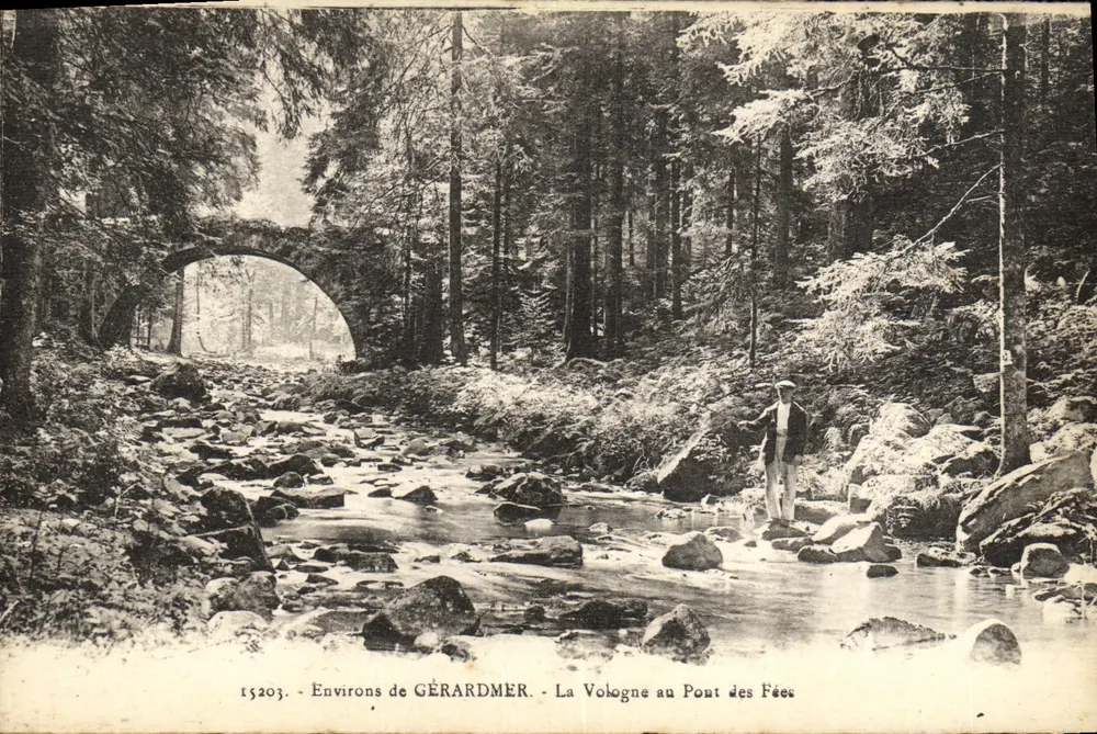 Umgebung von GÉRARDMER — Die Vologne am Brücke der Feen — n° 15203 - Vorderseite