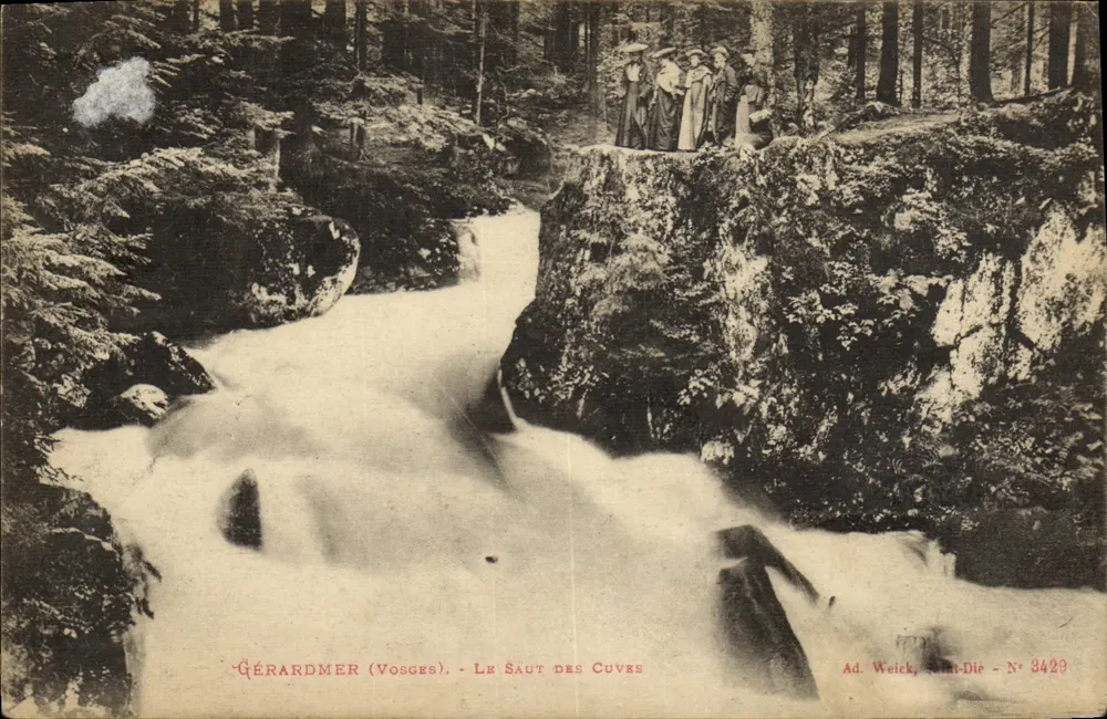 Gérardmer (Vosges) — O Salto das Cubas — Ad. Weick, Saint-Dié - N° 3429 - Frente