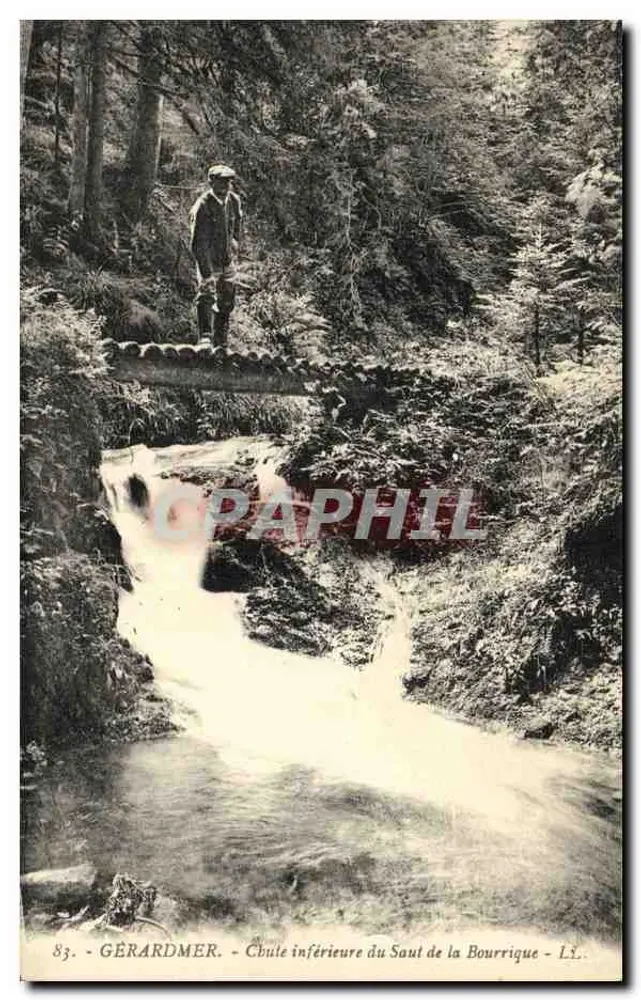 Gérardmer — Unterer Wasserfall des Saout de la Bourrique — L.L. n°83 - Vorderseite