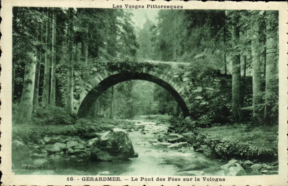 Gérardmer — Der Fabelbrücke über die Vologne — Édition Didier, n°16 - Vorderseite