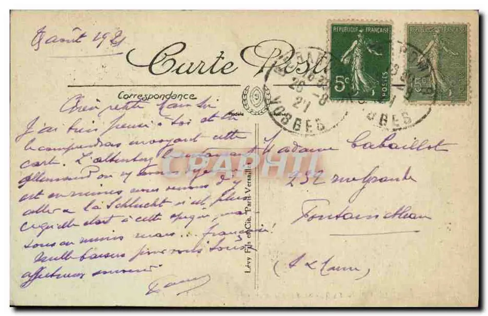 Gérardmer — Tal des Munster von Hohneck aus gesehen — Selecta, n° 221 - Rückseite