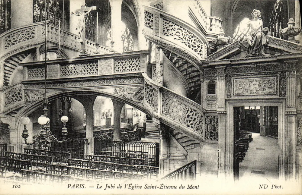 Paris — Der Jubé der Kirche Saint-Étienne du Mont — ND Pbot. - Vorderseite