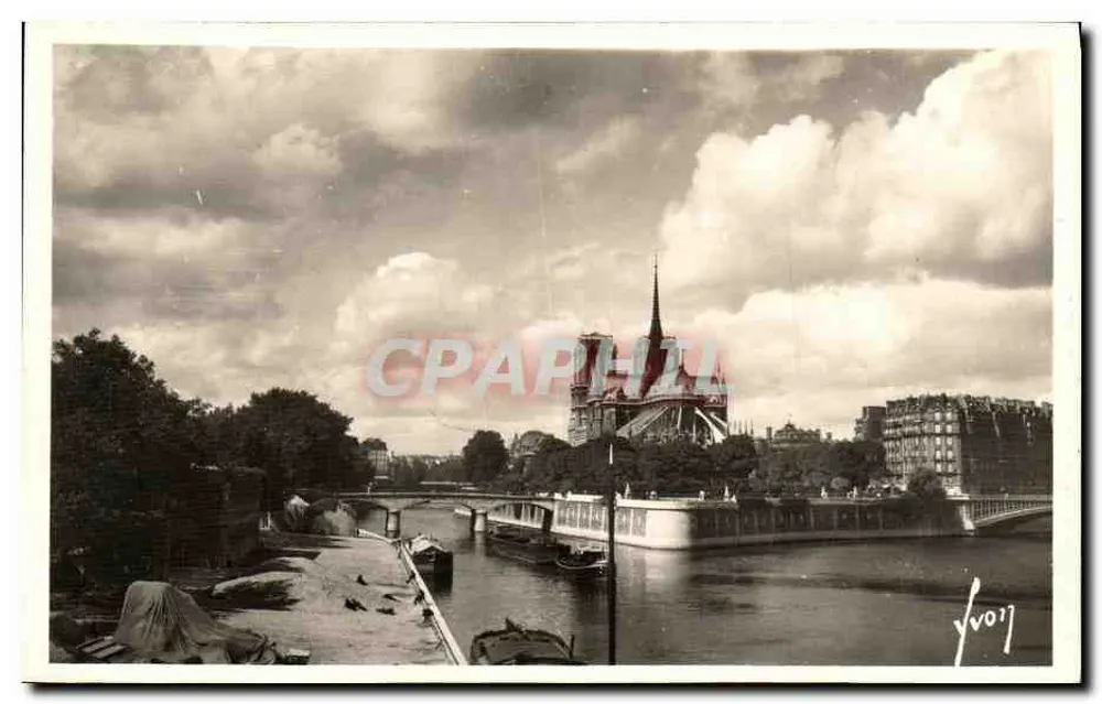 Paris... Spaziergang — Die Seine am Quai de la Tournelle — Editions Juel, Paris - Vorderseite