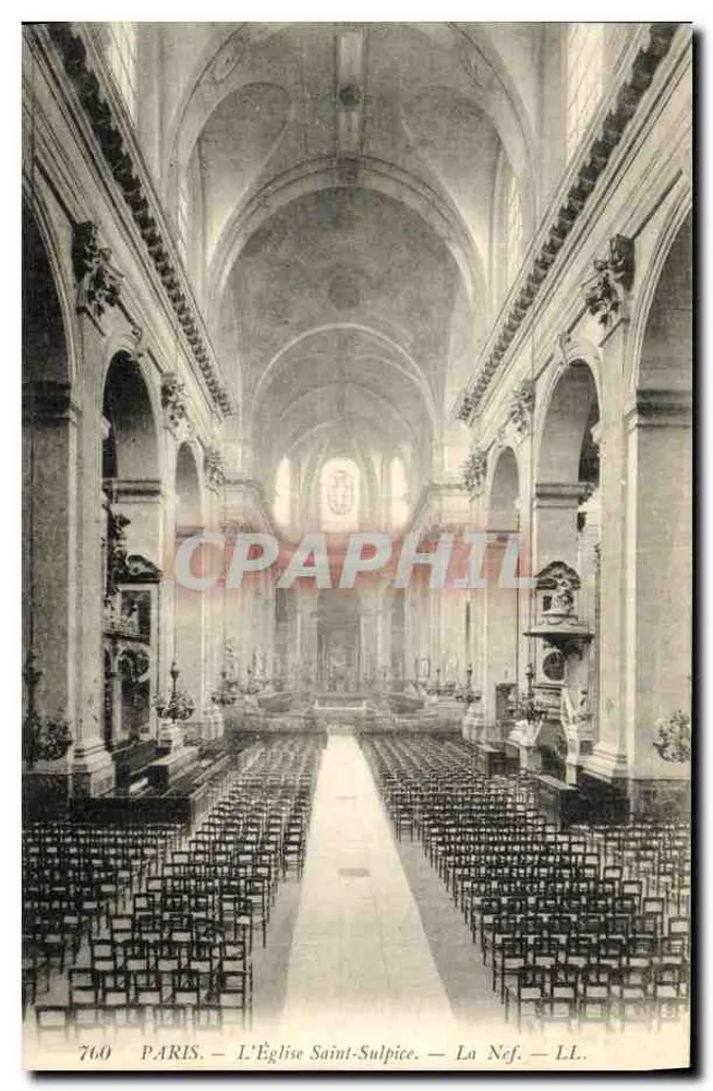 Paris — A Igreja de São Sulpício — A Nave — LL. - Frente
