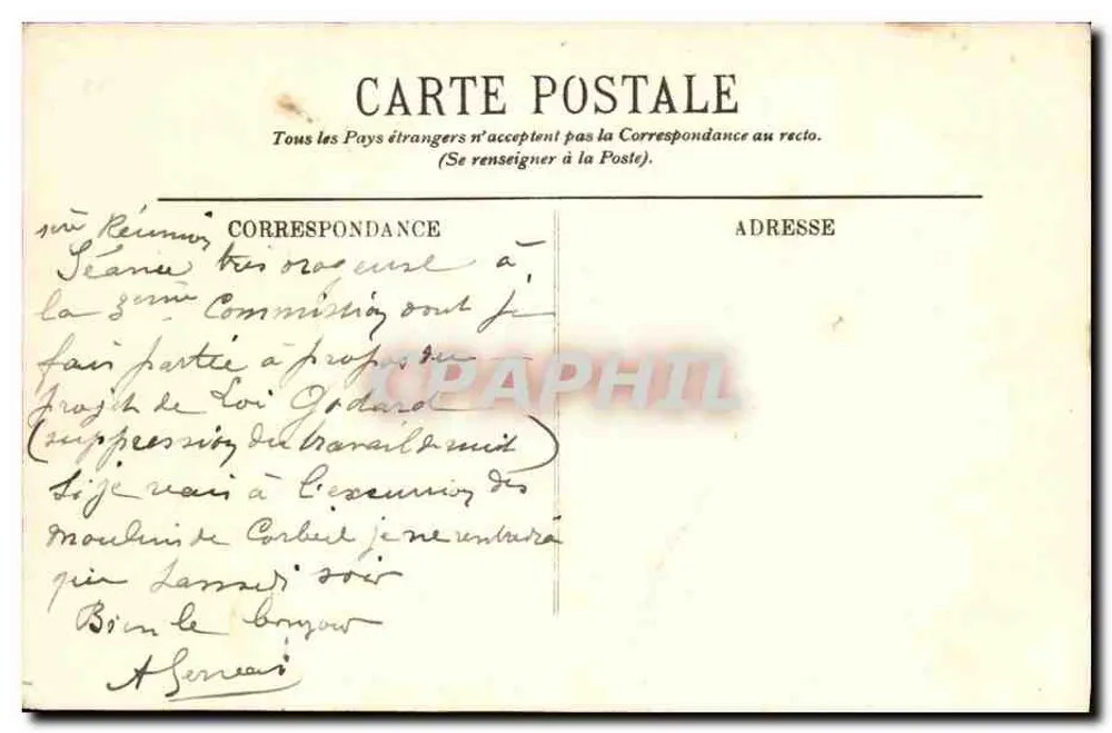 Paris (XIe) — La Rue Turbigo und die Statue der Republik — LL. - Rückseite