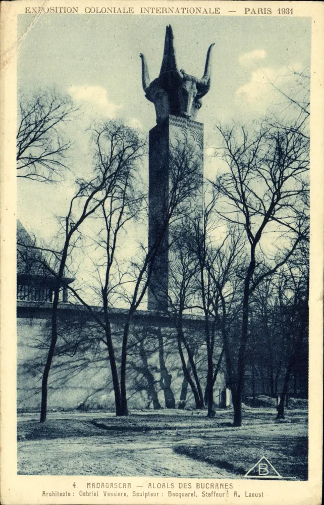 Madagascar — ALOALS DES BUCRANES — Internationale Kolonialausstellung — Paris 1931 — Éditeur : Braun & Cie - Vorderseite
