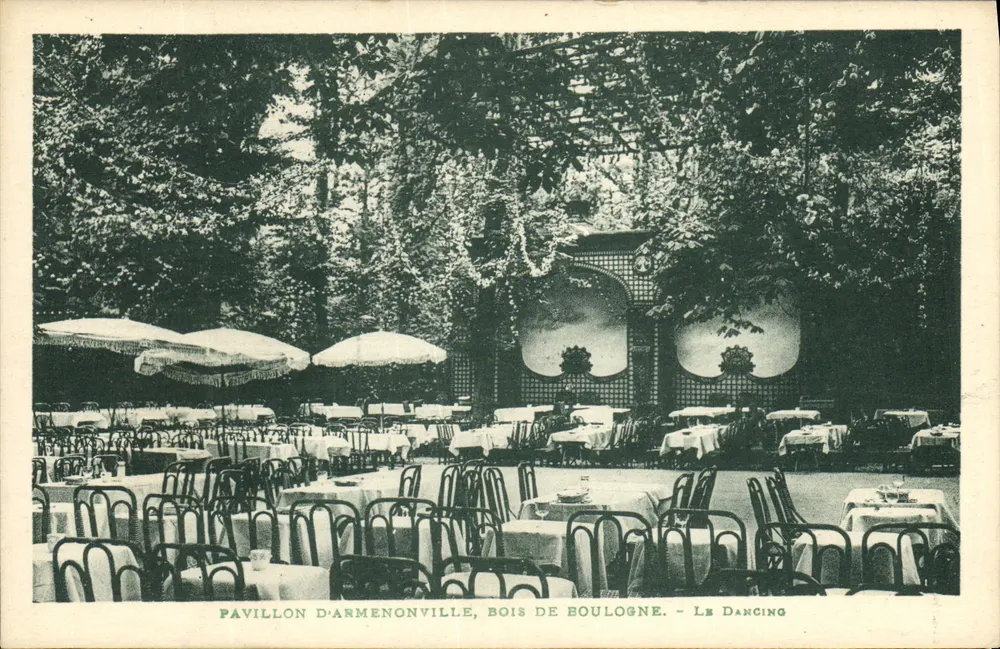 Pavillon von Armenonville, Bois de Boulogne — Das Dancing - Vorderseite
