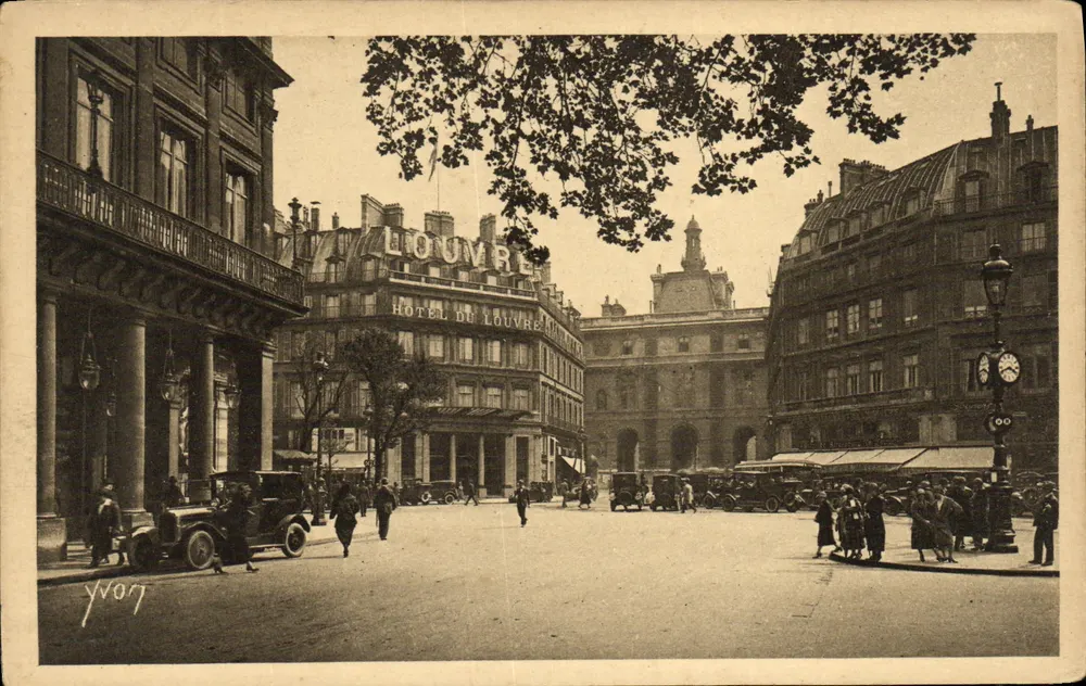 Platz des französischen Theaters — Hotel du Louvre — Verlag YVON, Nr. 260 - Vorderseite