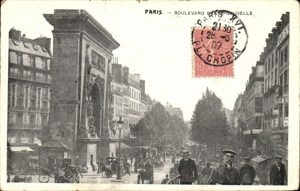 Paris — Boulevard Bonne-Nouvelle — Editor não identificado, número de série não visível - Frente