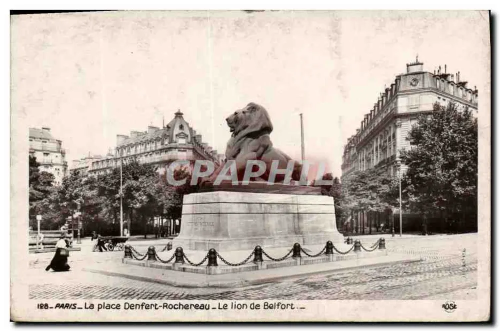 Paris - Place Denfert-Rochereau - Der Löwe von Belfort - Vorderseite