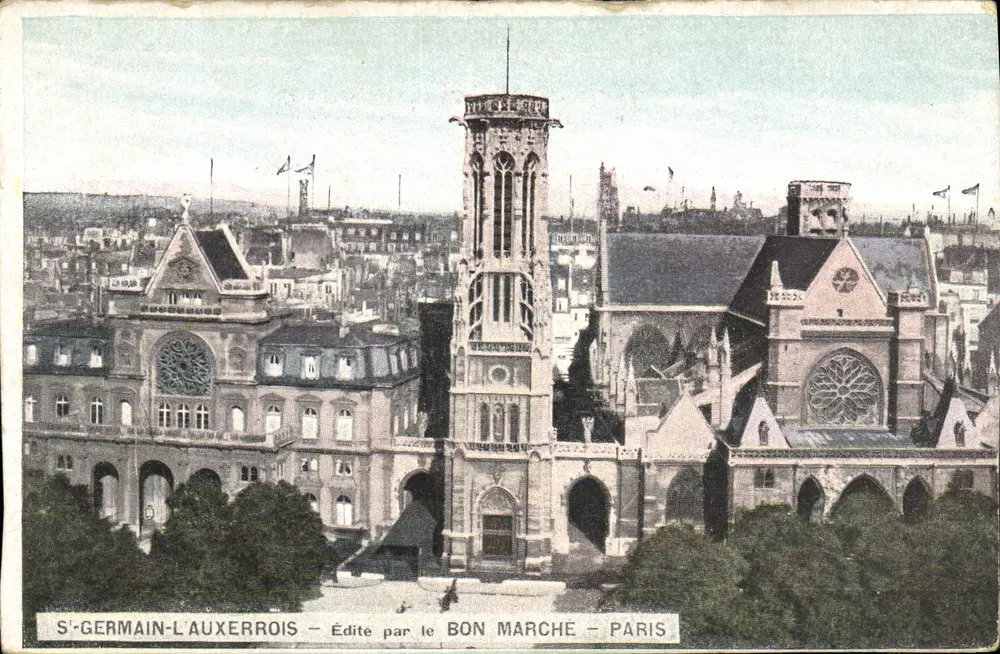 S'GERMAIN-L'AUXERROIS — Editado pelo BON MARCHÉ — PARIS - Frente