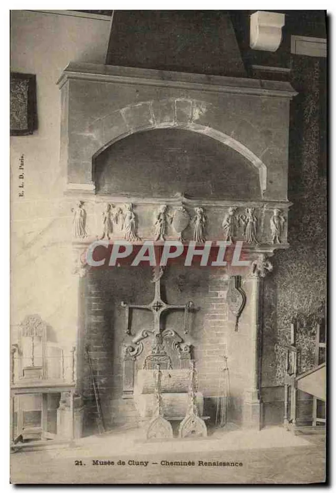 Museu de Cluny — Lareira Renascentista — E. L. D. Lucin, n°21 - Frente