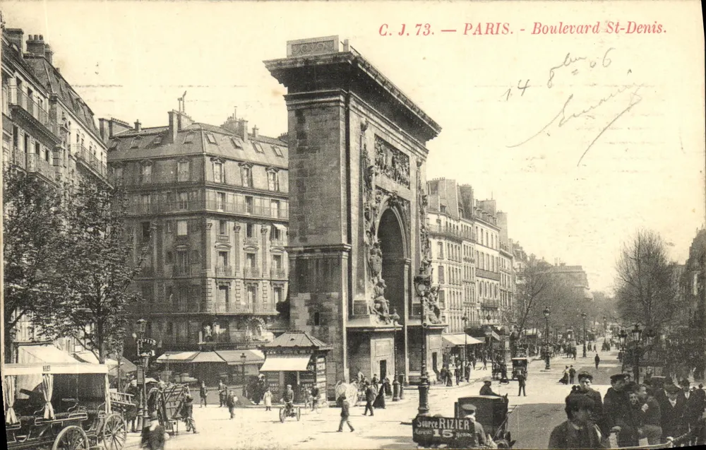 Paris — Boulevard Saint-Denis — C.J. 73 — Source Rizier - Frente