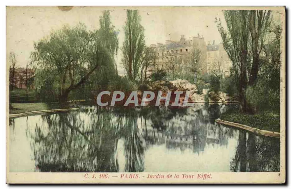 Jardim da Torre Eiffel — Paris — C.J. 106 - Frente