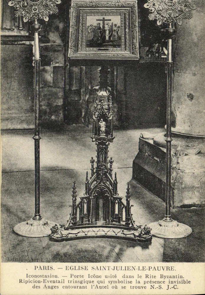 Paris — Kirche Saint-Julien-le-Pauvre — Iconostase im byzantinischen Ritus - Vorderseite
