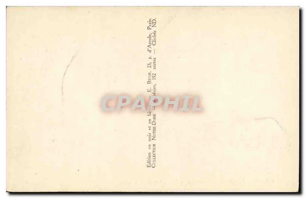 PARIS - Notre-Dame - O Contorno do Coro — E. Bruin, 146-E.B. - Verso