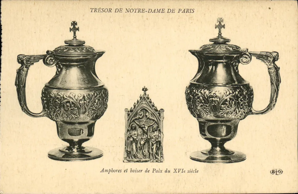 Schatz von Notre-Dame de Paris — Ampibores und Friedenskuss des 16. Jahrhunderts — Éditeur BID - Vorderseite