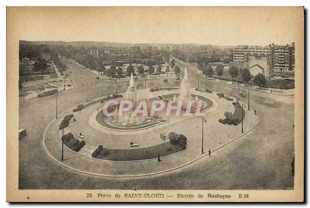 Porte de SAINT-LOUD — Entrée de Boulogne — E.M. - Frente