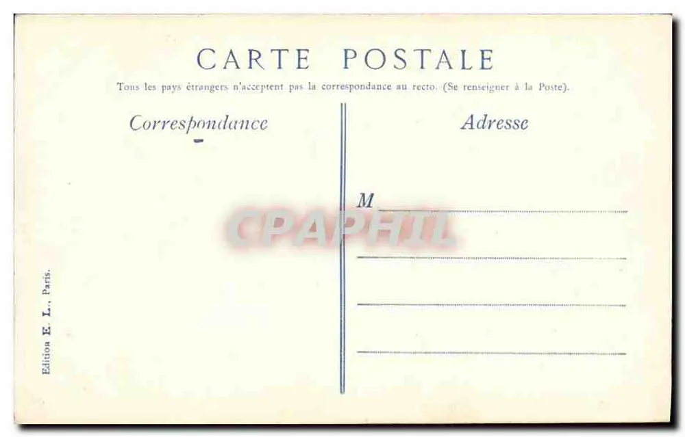 Paris nachts — Straßen Hoche und Friedland — Edition E. L., Paris - Rückseite