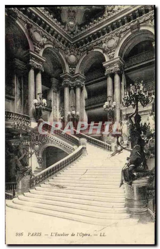 PARIS — A Escada da Ópera — LL. n° 986 - Frente