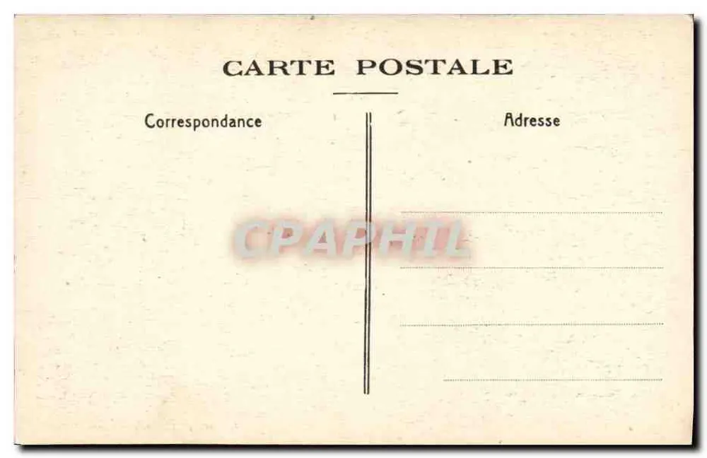 Paris - Hôtel des Monnaies - Der Große Treppenaufgang — Verleger Robinson (Seine), Nr. 3 - Rückseite