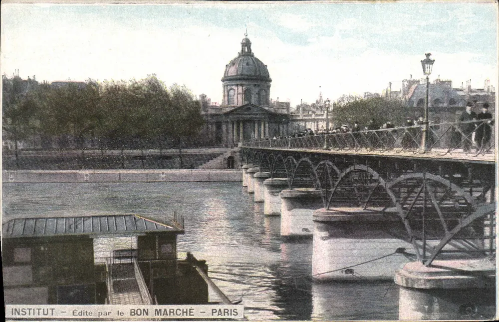 Ponte da Escola Militar — Instituto — Editado pelo BON MARCHE — PARIS - Frente