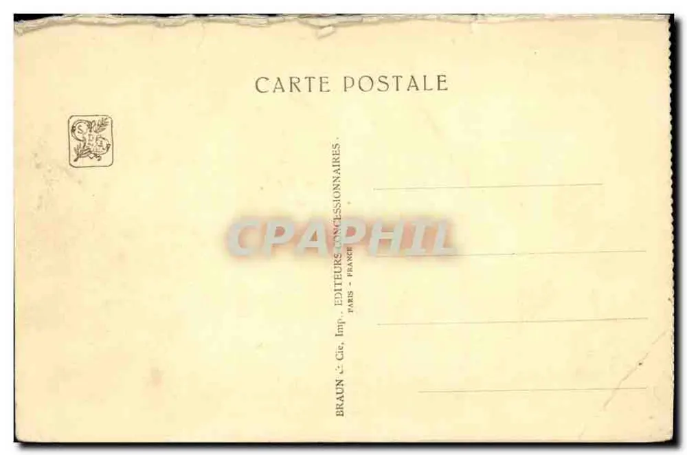 Zoologischer Garten — Der Affenberg — Éditions Braun & Cie, Paris - Rückseite