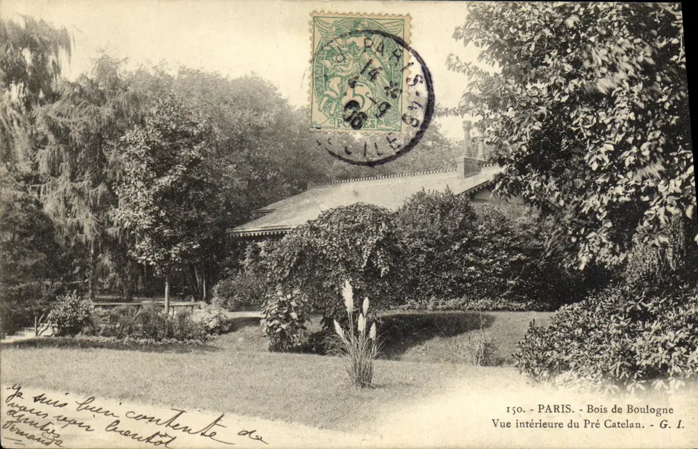 Innenansicht des Pré Catelan — Bois de Boulogne — G. I. — n° 150 - Vorderseite