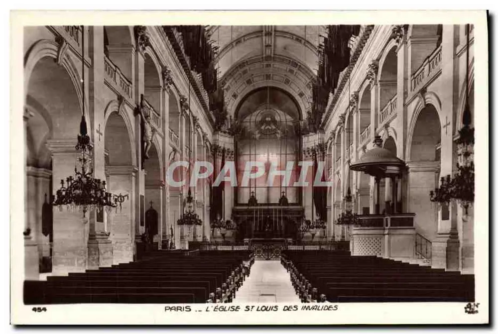 Paris — Kirche Saint-Louis der Invaliden — n°454 - Vorderseite