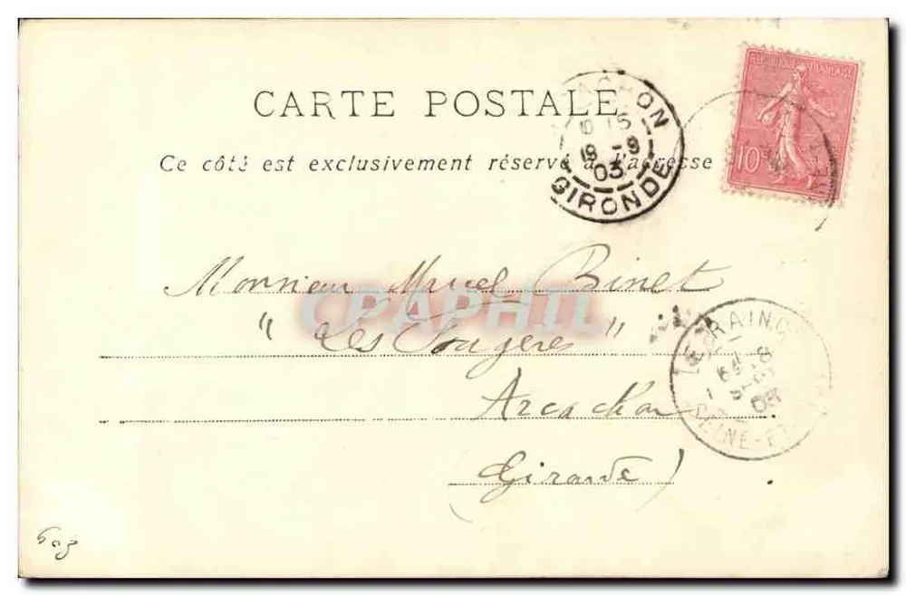 Place Clichy, Paris — vista da praça com a estátua da República — P.M. & Cie, n° 65 - Verso