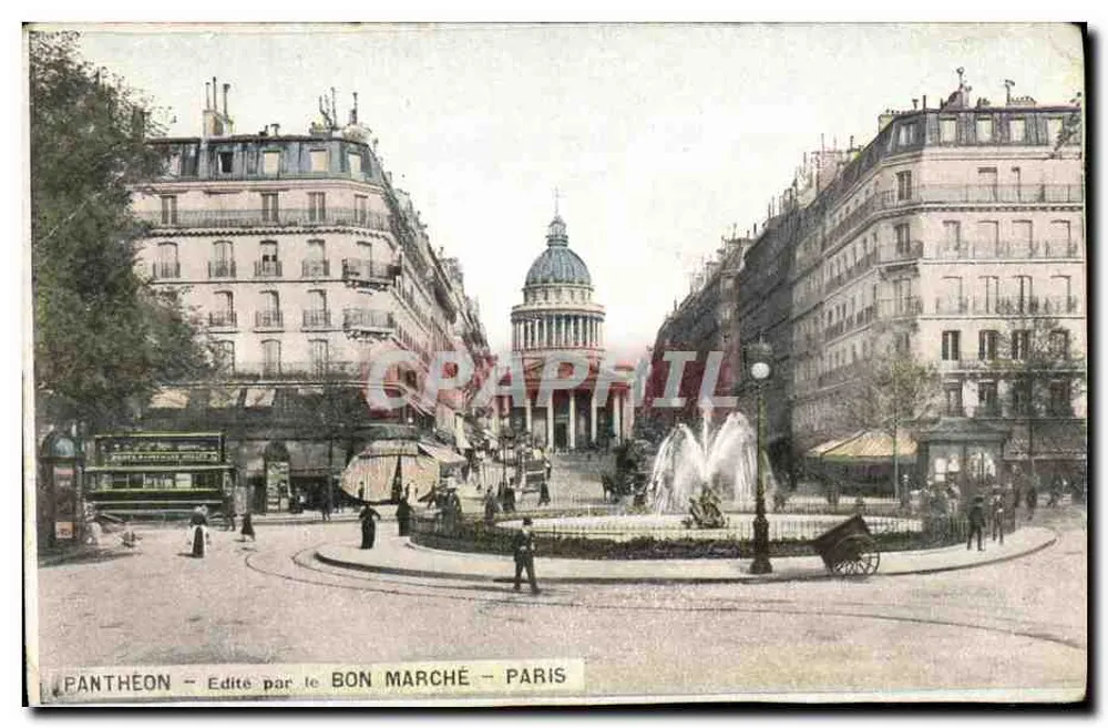Panteão — Praça do Panteão — Editada pelo Bon Marché — Paris - Frente