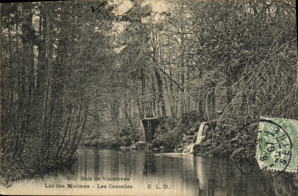 Lac des Minimes - Die Cascades — Bois de Vincennes — E.L.D. - Vorderseite