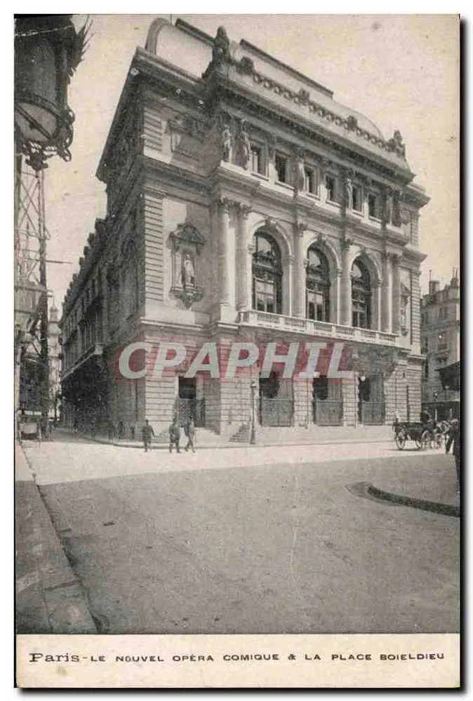Paris - O Novo Ópera Comique & a Praça Boieldieu - Frente