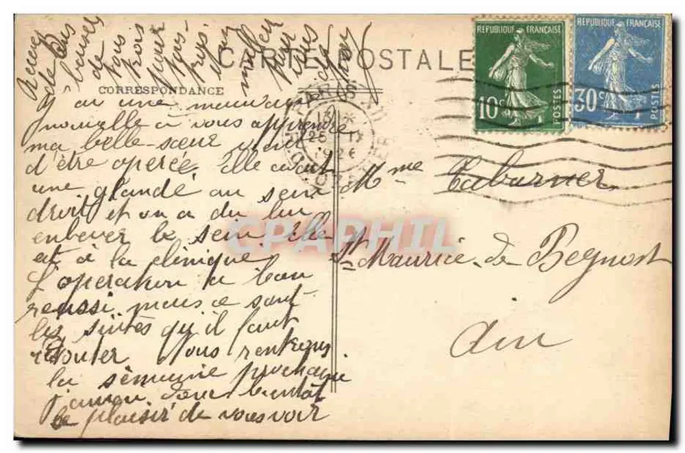 Paris (VIe arr.) — Igreja Saint-Sulpice — Editor F. P. n° 29 M. - Verso