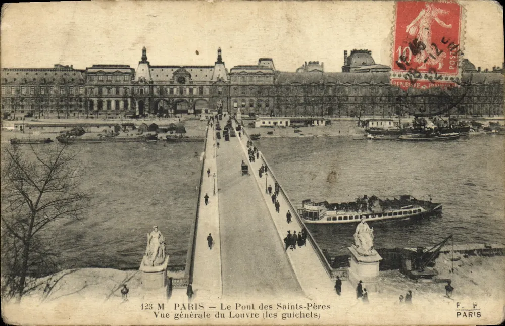 Paris — Die Brücke der Heiligen Väter (die Schleusen) — F. Fleury, photo-Druck, Verlag, Paris, n°123 M - Vorderseite