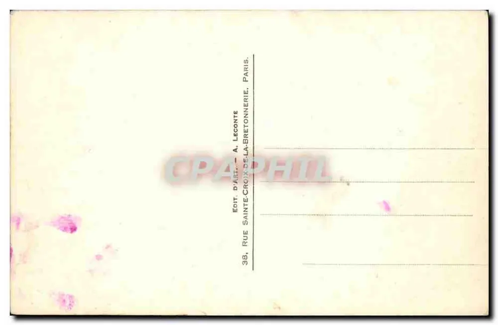 Parijs — De Arc de Triomf — Nachtvista — Uitgever Guy, n° 249 - Achterkant