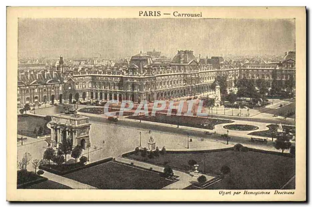 PARIS — Carrousel — Offert par Hemoglobine Descbiens - Frente