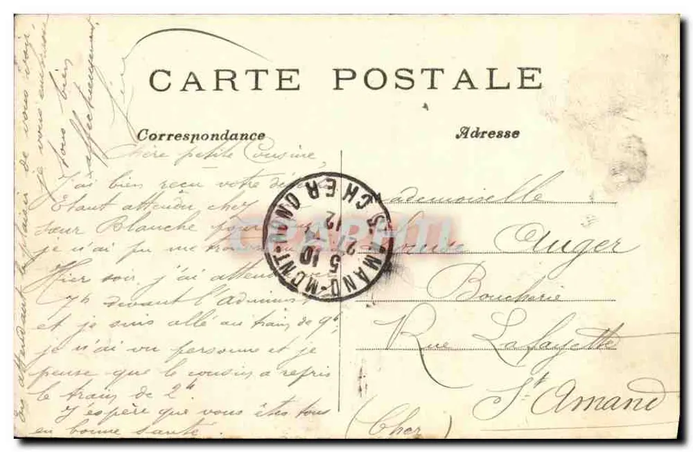 Paris — Place de la République und das Moderne Hotel — C.M. n°48 - Rückseite