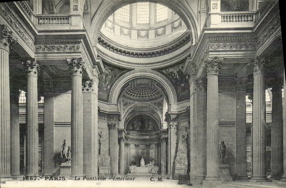 Paris — O Panteão — Interior — C. M. - Frente