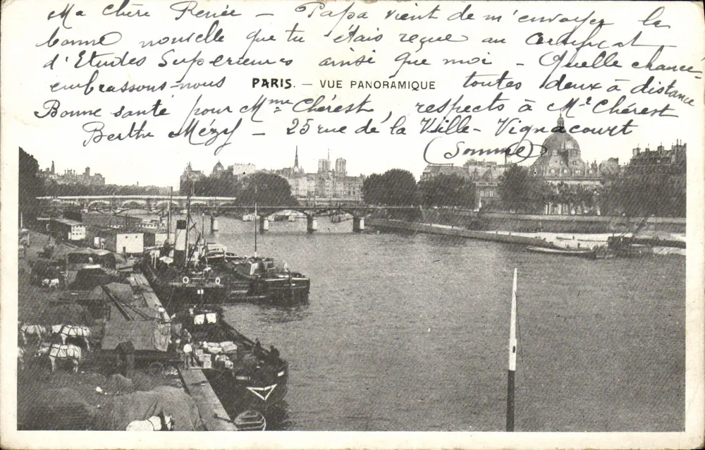 Paris — Panoramablick — Unbekannter Verlag - Vorderseite