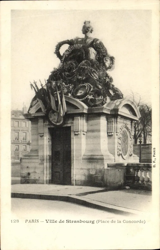 Place de la Concorde — Monument de la Fédération — B.F., Paris, n°128 - Vorderseite