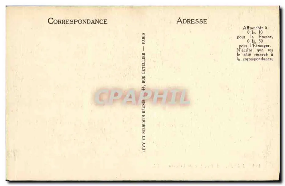 Paris - A Escada do Ópera - LL 984 - Verso