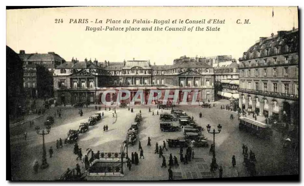 Paris - Place du Palais-Royal und der Conseil d'État — C.M. — Nr. 214 - Vorderseite