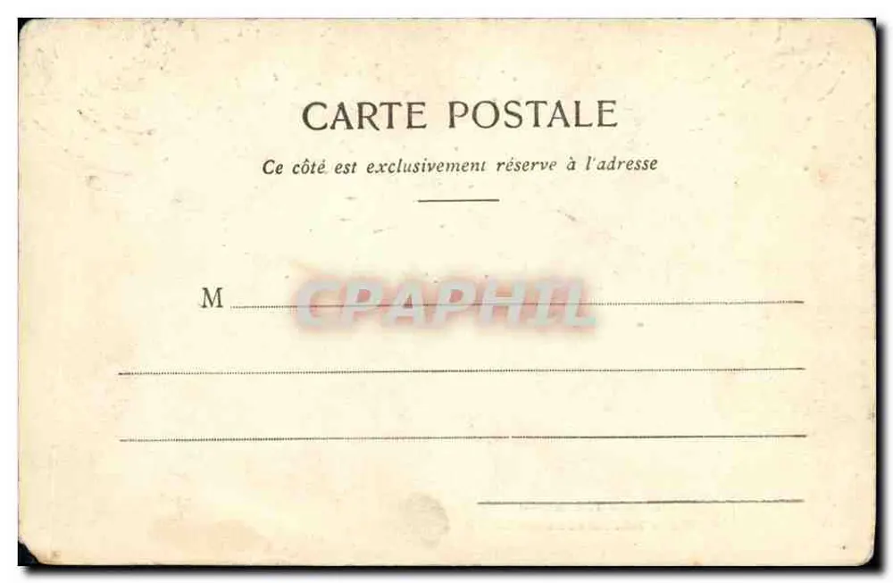 Büro des Präsidenten des Generalrats —Hôtel de Ville von Paris — Phototypie A. Bergeret et Cie, Nauvy - Rückseite