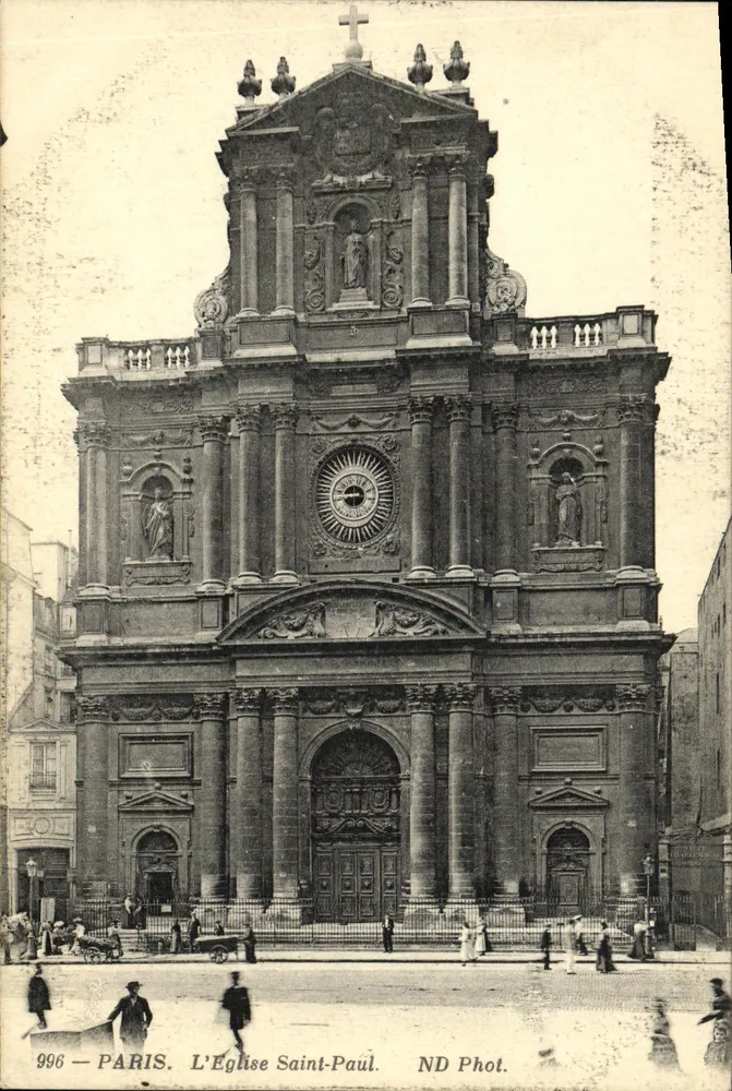 Paris — A Igreja de São Paulo — ND Phot. - Frente
