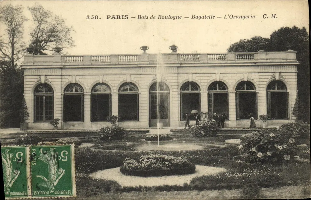 Paris - Bois de Boulogne - Bagatelle - Die Orangerie — C.M. n°338 - Vorderseite
