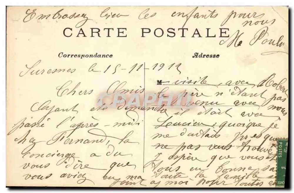 Paris - Bois de Boulogne - Bagatelle - Die Orangerie — C.M. n°338 - Rückseite