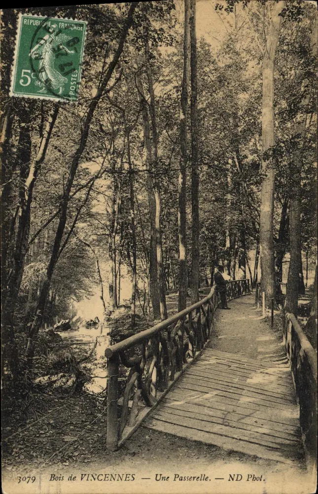 Bois de VINCENNES — Uma Ponte — ND Pbot. - Frente