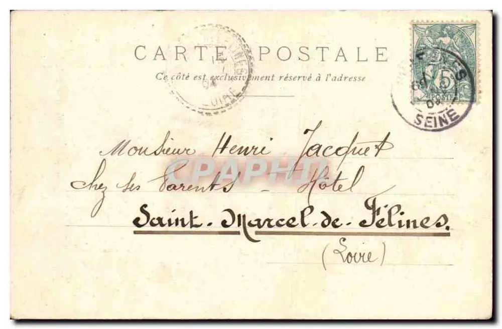 Square Cluny — Paris — editor desconhecido, n° 111 - Verso
